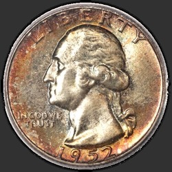 аверс 25¢ (quarter) 1952 "संयुक्त राज्य अमरीका - क्वार्टर / 1952 - पी"