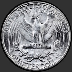 реверс 25¢ (quarter) 1952 "ABD - Çeyrek / 1952 - S"