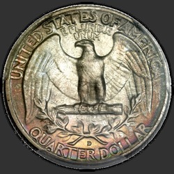 реверс 25¢ (quarter) 1958 "EUA - Trimestre / 1958 - D"