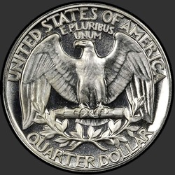 реверс 25¢ (quarter) 1950 "संयुक्त राज्य अमरीका - क्वार्टर / 1950 - सबूत"