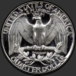 реверс 25¢ (quarter) 1951 "미국 - 분기 / 1951 - 증거"