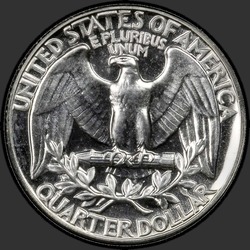 реверс 25¢ (quarter) 1952 "USA  - クォーター/ 1952  - プルーフ"