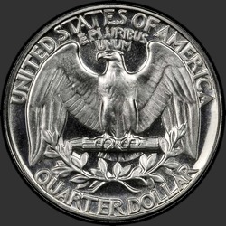 реверс 25¢ (quarter) 1953 "الولايات المتحدة الأمريكية - الربع / 1953 - إثبات"