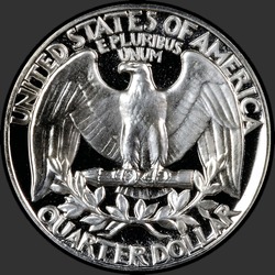 реверс 25¢ (quarter) 1956 "USA - kwartał / 1956 - Dowód"
