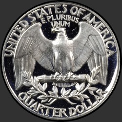 реверс 25¢ (quarter) 1961 "الولايات المتحدة الأمريكية - الربع / 1961 - برهان"