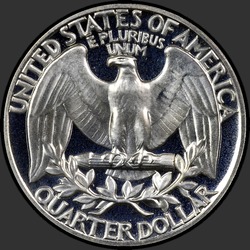 реверс 25¢ (квотер) 1962 "США - квартал / 1962 - Доказ"