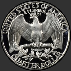 реверс 25¢ (quarter) 1964 "الولايات المتحدة الأمريكية - الربع / 1964 - برهان"