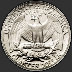 реверс 25¢ (quarter) 1968 "미국 - 분기 / 1968 - 증거 S"