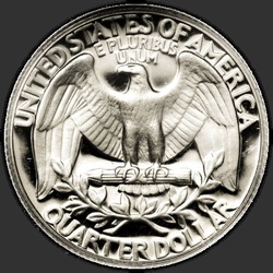 реверс 25¢ (квотер) 1971 "США - квартал / 1971 - S PROOF"