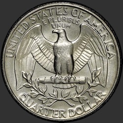 реверс 25¢ (квотер) 1983 "USA - Quarter / 1983 - D"