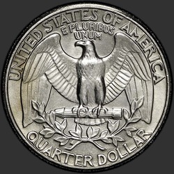 реверс 25¢ (quarter) 1984 "الولايات المتحدة الأمريكية - الربع / 1984 - P"