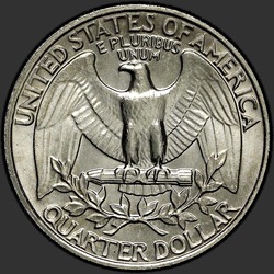 реверс 25¢ (quarter) 1985 "USA  - クォーター/ 1985  -  P"