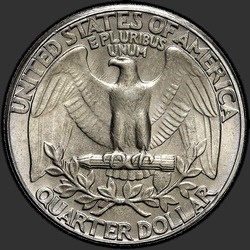 реверс 25¢ (quarter) 1986 "USA  - クォーター/ 1986  -  P"