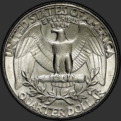 реверс 25¢ (квотер) 1986 "USA - Quarter / 1986 - D"
