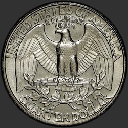реверс 25¢ (quarter) 1987 "ABD - Çeyrek / 1987 - P"