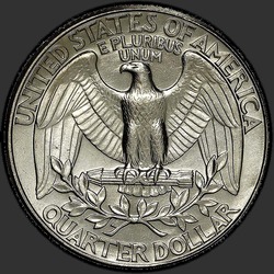 реверс 25¢ (quarter) 1987 "ABD - Çeyrek / 1987 - D"