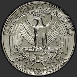реверс 25¢ (quarter) 1988 "الولايات المتحدة الأمريكية - الربع / 1988 - P"