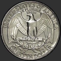 реверс 25¢ (quarter) 1990 "USA  - クォーター/ 1990  -  P"