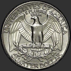 реверс 25¢ (quarter) 1991 "USA  - クォーター/ 1991  -  P"