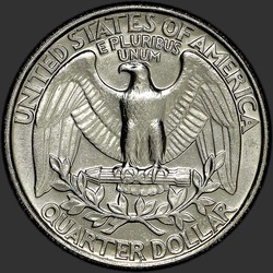 реверс 25¢ (quarter) 1992 "EUA - Trimestre / 1992 - P"