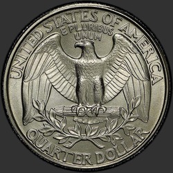 реверс 25¢ (quarter) 1996 "EUA - Trimestre / 1996 - P"