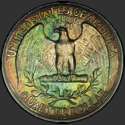 реверс 25¢ (quarter) 1964 "EUA - Trimestre / 1964 - P"