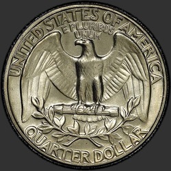 реверс 25¢ (квотер) 1968 "USA - Quarter / 1968 - D"