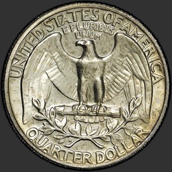 реверс 25¢ (quarter) 1969 "EUA - Trimestre / 1969 - P"