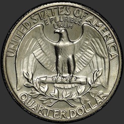 реверс 25¢ (quarter) 1969 "الولايات المتحدة الأمريكية - الربع / 1969 - D"