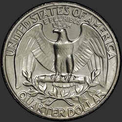 реверс 25¢ (quarter) 1972 "EUA - Trimestre / 1972 - P"
