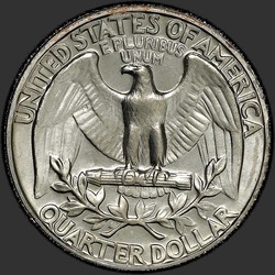 реверс 25¢ (квотер) 1972 "США - квартал / 1972 - D"