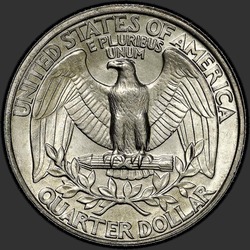 реверс 25¢ (quarter) 1977 "USA - Trimestre / 1977 - D"