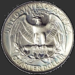 реверс 25¢ (quarter) 1937 "USA - kwartał / 1937 - Dowód"