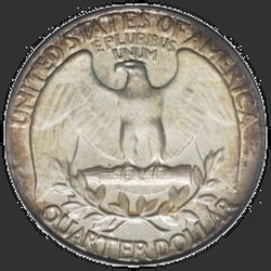 реверс 25¢ (quarter) 1938 "EUA - Trimestre / 1938 - Prova"