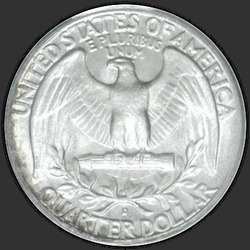 реверс 25¢ (quarter) 1954 "EUA - Trimestre / 1954 - D"