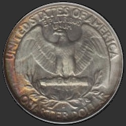 реверс 25¢ (квотер) 1957 "США - квартал / 1957 - D"
