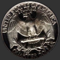 реверс 25¢ (quarter) 1955 "USA - Quarter / 1955 - Důkaz"