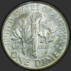 реверс 10¢ (dime) 1964 "संयुक्त राज्य अमरीका - Dime / 1964 - डी"