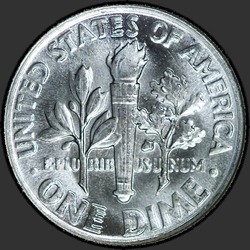 реверс 10¢ (dime) 1960 "EUA - Dime / 1960 - P"