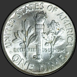 реверс 10¢ (дайм) 1960 "USA - Dime / 1960 - D"
