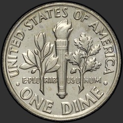 реверс 10¢ (dime) 1969 "EUA - Dime / 1969 - D"
