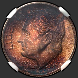 аверс 10¢ (дайм) 1947 "США - Dime / 1947 - S"