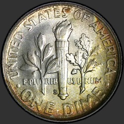 реверс 10¢ (dime) 1948 "EUA - Dime / 1948 - S"