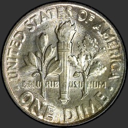 реверс 10¢ (dime) 1951 "EUA - Dime / 1951 - P"