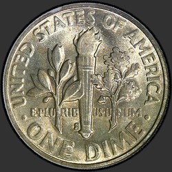 реверс 10¢ (dime) 1954 "USA - Dime / 1954 - S"