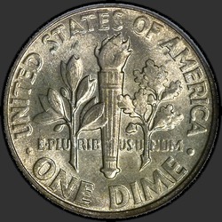 реверс 10¢ (dime) 1955 "USA  - ダイム/ 1955  -  P"