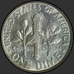 реверс 10¢ (dime) 1955 "EUA - Dime / 1955 - D"
