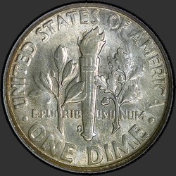 реверс 10¢ (dime) 1955 "미국 - 다임 / 1955 - S"