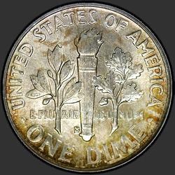 реверс 10¢ (dime) 1958 "USA  - ダイム/ 1958  -  D"