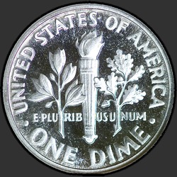 реверс 10¢ (dime) 1951 "USA - Dime / 1951 - Preuve"